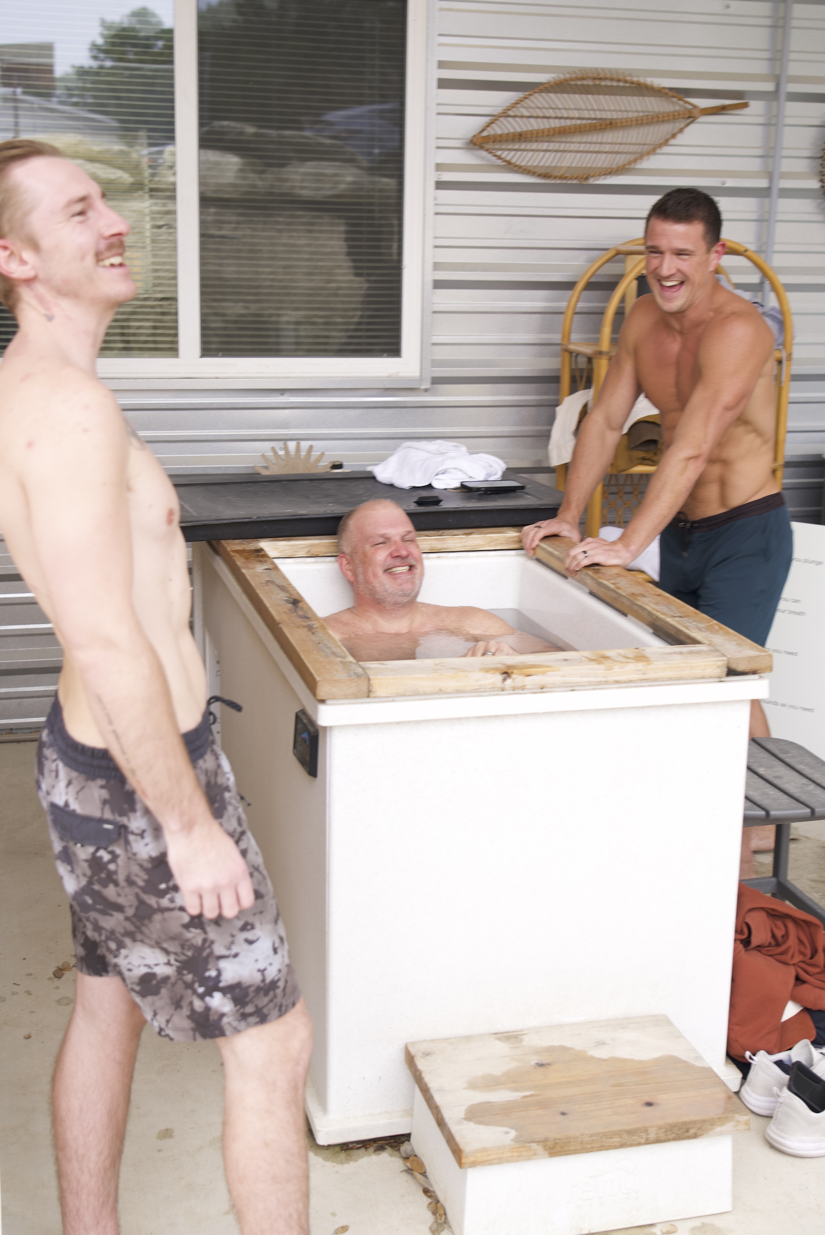 Cold plunge at AWKN Ranch