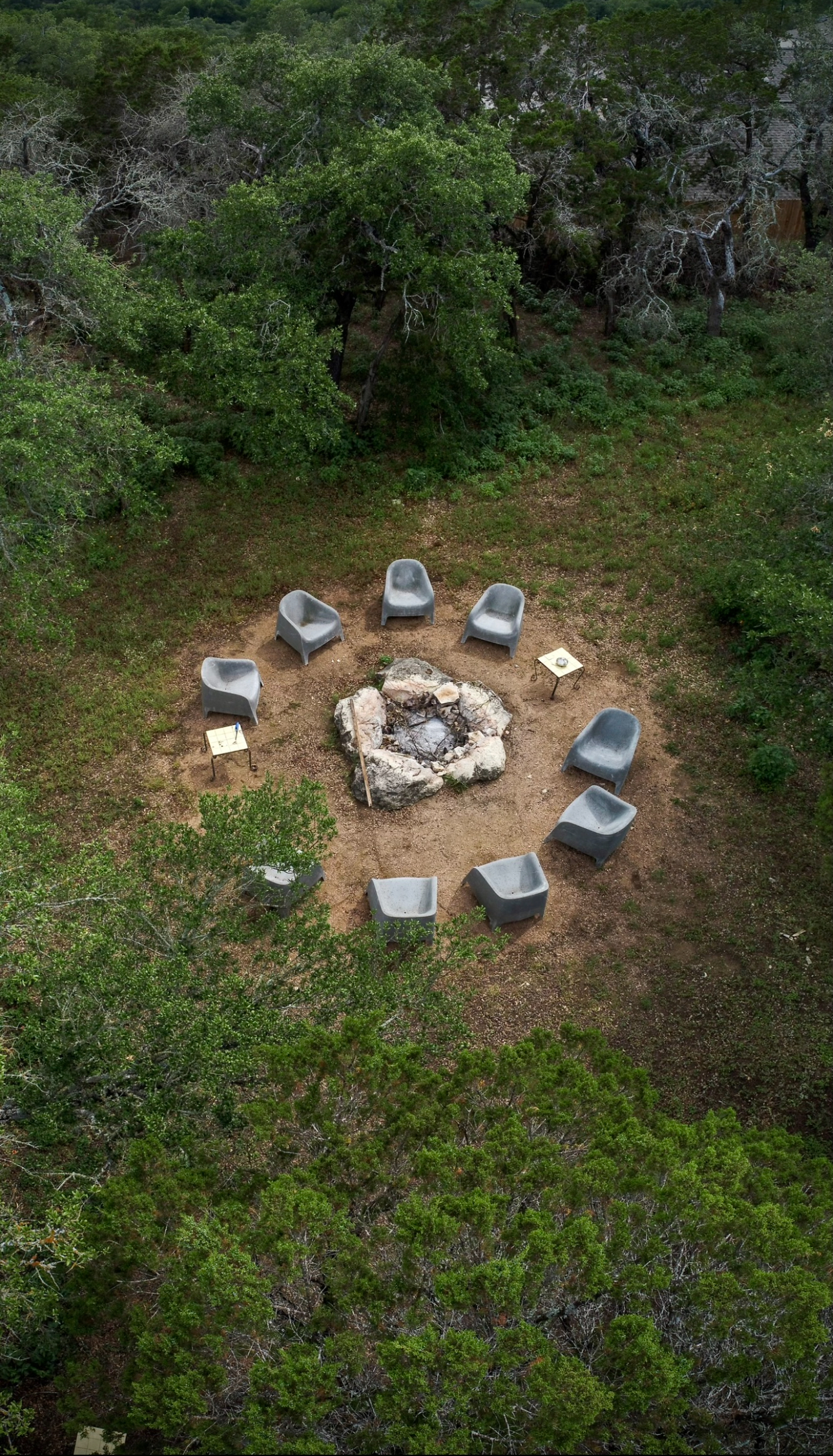 Fire ceremony at AWKN Ranch