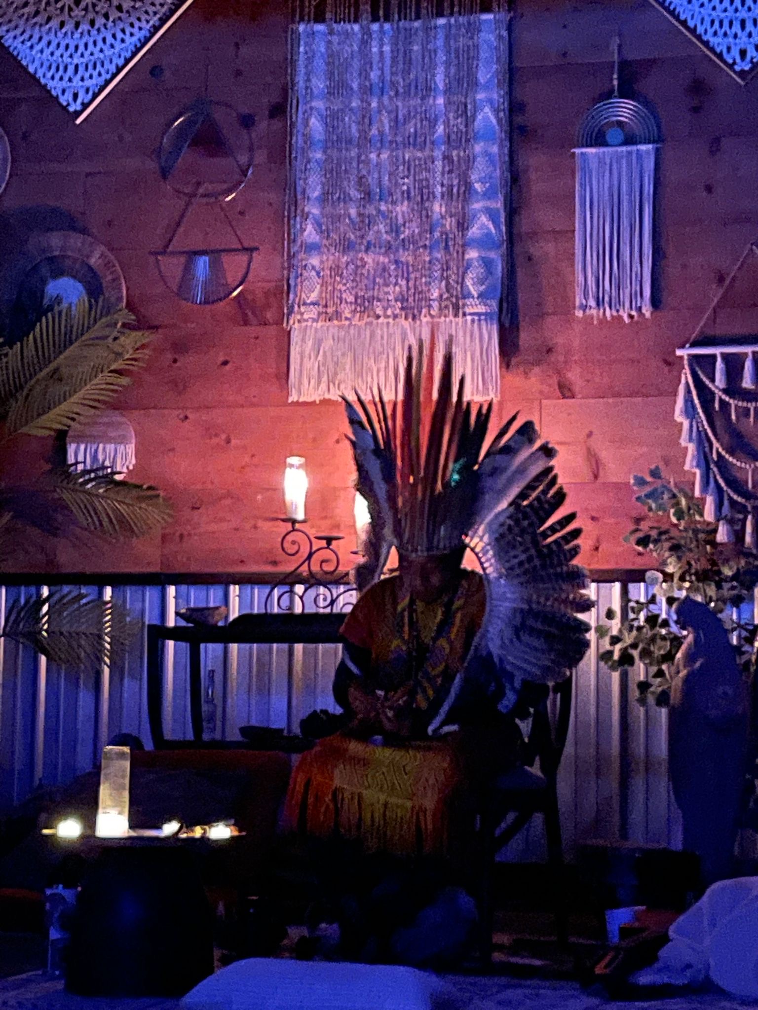 Group ceremony in the temple
